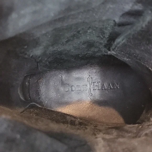 COLE HAAN Nike Air Black Leather Military Boot - O11062 - Picture 15 of 15